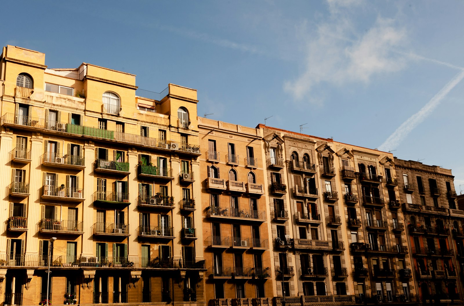 Brown apartment building