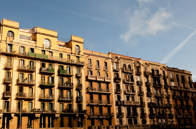 Brown apartment building